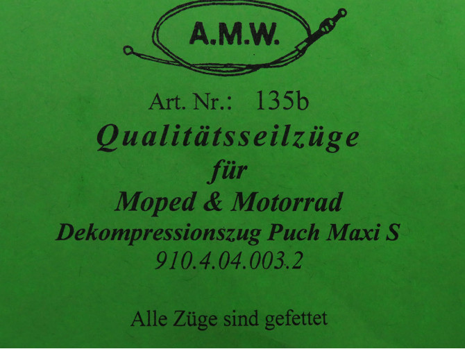 Kabel Puch Maxi S decompressiekabel A.M.W. product